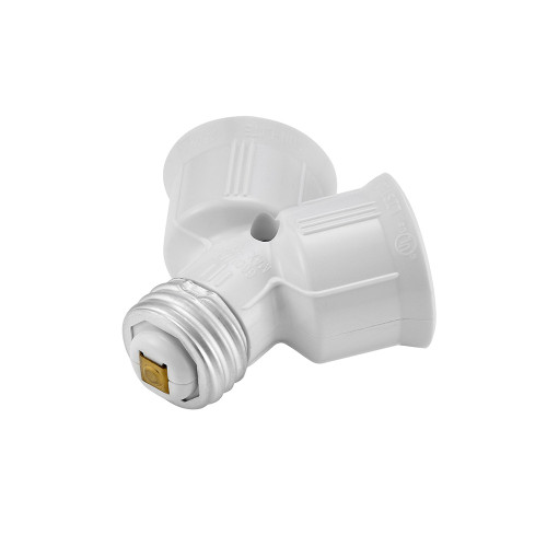Light Bulb Socket Adapter, 2-Way Splitter For LED, CFL & Standard Light Bulbs (3 Pack)