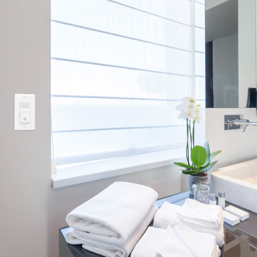 Occupancy/Vacancy Motion Sensor PIR Wall Switch, 3-Way/Single Pole, Commercial or Residential, 120-277V, Wall Plate Included