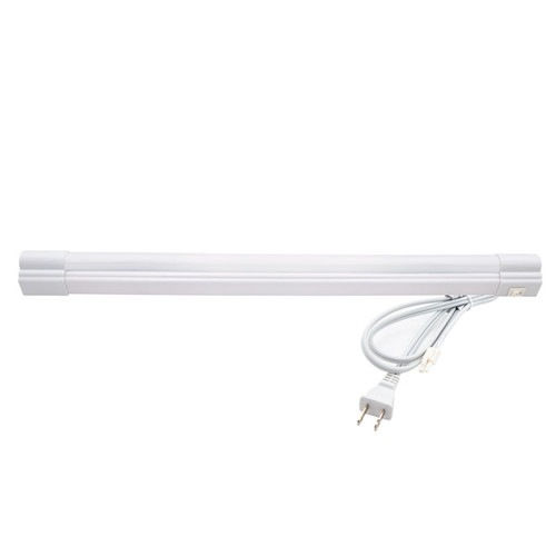18 in. LED Under Cabinet Light, 900 Lumens, 3000K Warm White, White, On/Off Switch