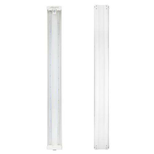 4 ft. LED Motion Sensor Shop Light, Linkable, Clear Lens 5000K Daylight, 4600 Lumens
