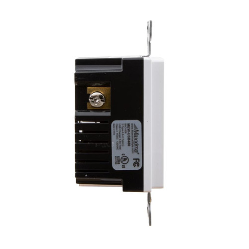 4 Port 4.8A USB Type-C / A Wall Outlet, Vertical Charging Ports, Wall Plate Included