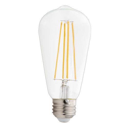 ST19 LED Edison Light Bulb, 60 Watt Equal, 800 Lumens 2700K Warm White (6 Pack)