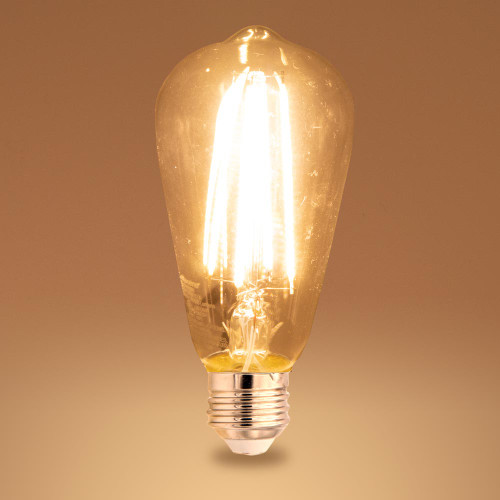 ST19 LED Edison Light Bulb, 60 Watt Equal, 800 Lumens 2700K Warm White (6 Pack)