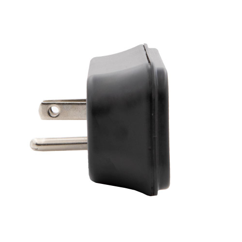 3 Outlet Grounded Wall Plug Adapter, Black (4 Pack)