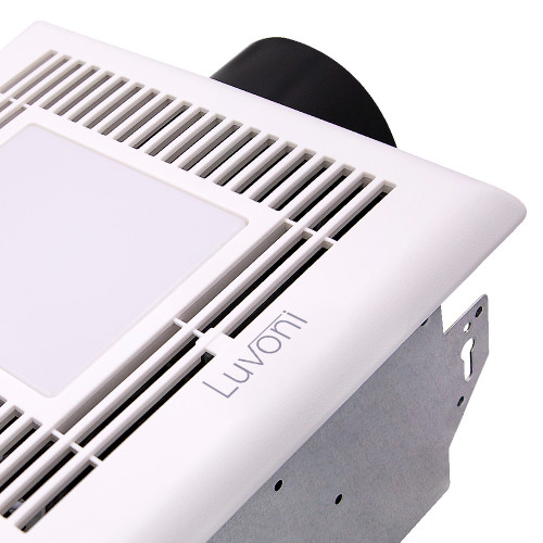 80 CFM Bathroom Exhaust Fan, 1.5 Sones Quiet Operation, Built-in LED Light, Ceiling Mounted