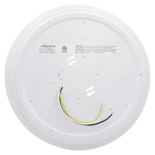 13 in. Round LED Flush Mount Ceiling Light, Dimmable, 3000K Warm White, 1900 Lumens