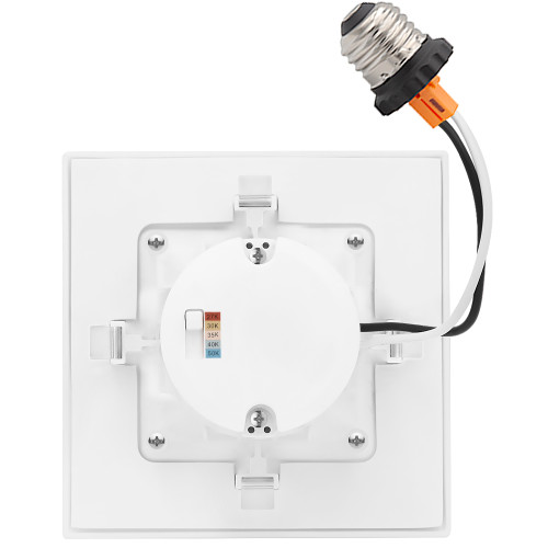 4 in. 5 CCT Retrofit Square Recessed LED Downlight, 800 Lumens, Color Selectable 2700K-5000K