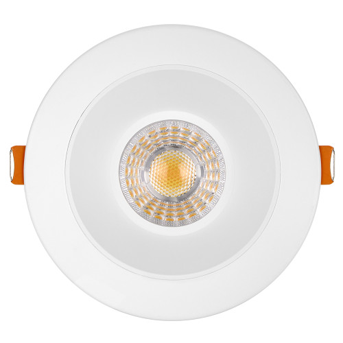4 in. Slim Round Recessed Anti-Glare LED Downlight, White Trim, Canless IC Rated, 1200 Lumens, 5 CCT 2700K-5000K