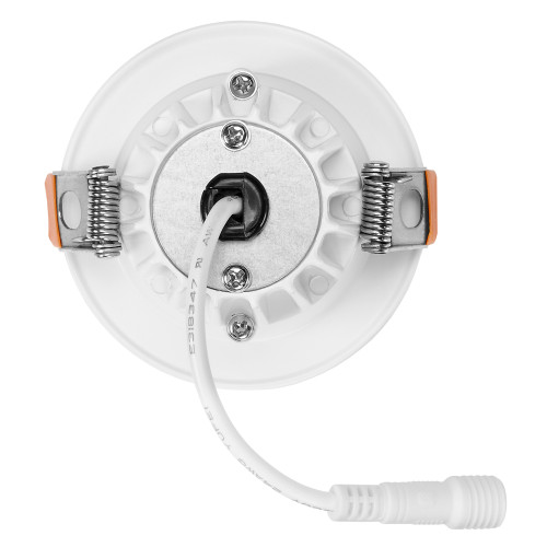2 in. Slim Round Recessed Anti-Glare LED Downlight, White Trim, Canless IC Rated, 600 Lumens, 5 CCT 2700K-5000K
