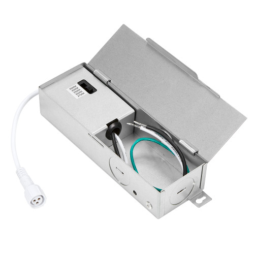 2 in. Slim Square Recessed Anti-Glare LED Downlight, White Trim, Canless IC Rated, 500 Lumens, 5 CCT 2700K-5000K