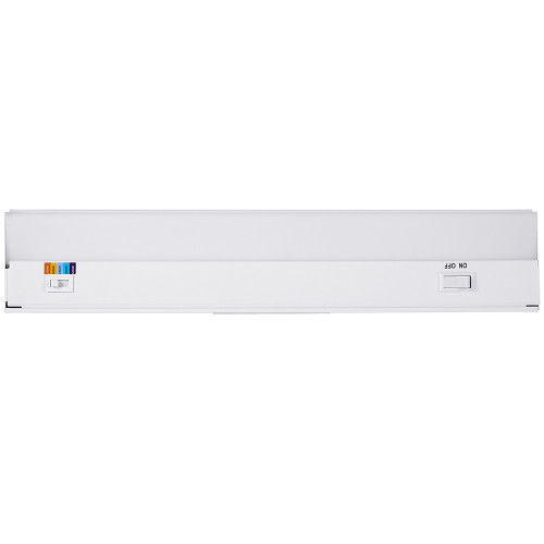 18 in. LED Under Cabinet Light, Hardwired, 750 Lumens, 5 CCT 2700K - 5000K, White, On/Off Switch