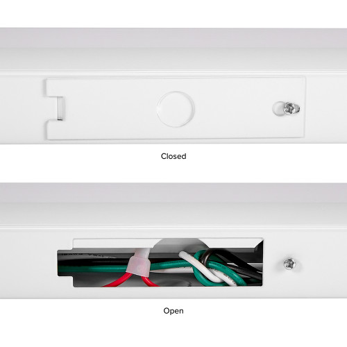18 in. LED Under Cabinet Light, Hardwired, 750 Lumens, 5 CCT 2700K - 5000K, White, On/Off Switch