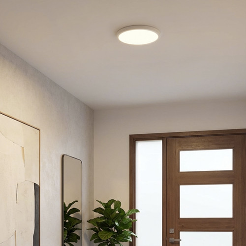 9 in. LED Flush Mount Ceiling Light, 5 CCT 2700K-5000K, 1500 Lumens, Dimmable