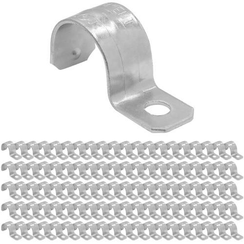3/4 in. Electrical Metallic Tube (EMT) Push-On 1-Hole Pipe Straps for Conduit Installation (100 Pack)