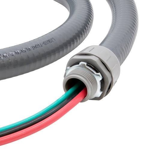 3/4 in. x 6 ft. Liquid Tight Non Metallic PVC Connector Conduit Cable Whip