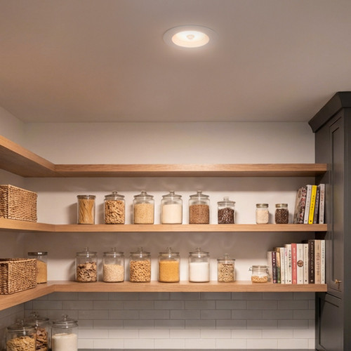 5 in. and 6 in. Retrofit Recessed LED Motion Sensor Downlight, 1300 Lumens, 5 CCT Color Selectable 2700K-5000K