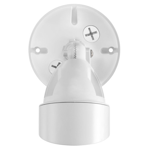 LED Outdoor Flood Wall Light, Exterior Security Light, 950 Lumens, 3000K Warm White, White (2 Pack)