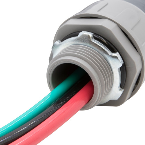 1/2 in. x 6 ft. Liquid Tight Non Metallic PVC Connector Conduit Cable Whip
