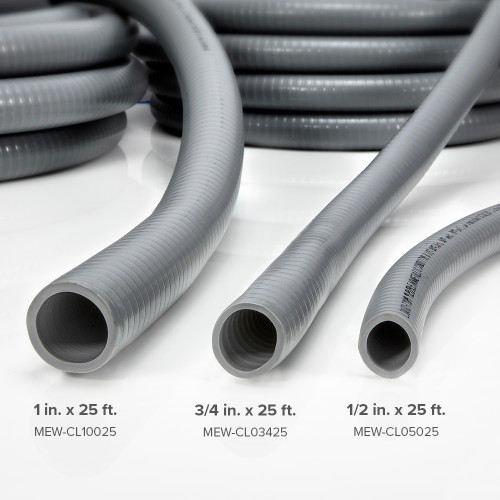 1 in. x 25 ft. Flexible PVC Non Metallic Liquid Tight Electrical Conduit