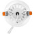 4 in. Low Kelvin Slim Round Recessed Anti-Glare LED Downlight, White Trim, Canless IC Rated, 1200 Lumens, 5 CCT 2200K-3500K