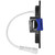 3 in. Slim Recessed LED Downlight, Canless IC Rated, 400 Lumens, 5 CCT Color Selectable 2700K-5000K, Black Trim