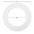 4 in. Goof Rings for Recessed Lights, Can or Canless Downlight Trim Ring, White (12-Pack) 