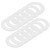 4 in. Goof Rings for Recessed Lights, Can or Canless Downlight Trim Ring, White (12-Pack) 