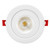 4 in. Adjustable Slim Recessed LED Floating Gimbal Downlight, 900 Lumens, 5 CCT Color Selectable 2700K-5000K