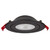 4 in. Adjustable Slim Recessed LED Floating Gimbal Downlight, 850 Lumens, 5 CCT Color Selectable 2700K-5000K, Black Trim