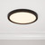 12 in. Black LED Flush Mount Ceiling Light, 5 CCT 2700K-5000K, 2200 Lumens