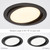 6 in. 5 CCT Slim Recessed LED Gimbal Downlight, Black Trim, 1000 Lumens, Color Selectable 2700K-5000K
