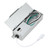 2 in. Slim Square Recessed Anti-Glare LED Downlight, White Trim Black Baffle, Canless IC Rated, 500 Lumens, 5 CCT 2700K-5000K