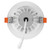4 in. Slim Round Recessed Anti-Glare LED Downlight, White Trim Black Baffle, Canless IC Rated, 1200 Lumens, 5 CCT 2700K-5000K