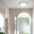14 in. Satin Nickel LED Ceiling Mount Fixture w/ Motion Sensor For Standby Dimming, 5 CCT 2700K-5000K, 1300 Lumens