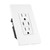 15A USB Wall Outlet, 65W Power Delivery GaN QC 3.0 Type-C Vertical Charging Ports, Wall Plate Included