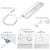 12 in. LED Under Cabinet Light, Dimmable, Linkable, Hardwired or Plug & Play, 500 Lumens, 5 CCT 2700K - 5000K, White, On/Off Switch