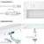 12 in. LED Under Cabinet Light, Dimmable, Linkable, Hardwired or Plug & Play, 500 Lumens, 5 CCT 2700K - 5000K, White, On/Off Switch