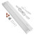 18 in. LED Under Cabinet Light, Dimmable, Linkable, Hardwired or Plug & Play, 700 Lumens, 5 CCT 2700K - 5000K, White, On/Off Switch