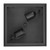 9 in. Outdoor / Indoor Flush Mount Ceiling Light Fixture, Black Porch Light w/ Clear Glass, Bulbs Not Included