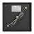 9 in. Outdoor / Indoor Flush Mount Ceiling Light Fixture, Black Porch Light w/ Clear Glass, Bulbs Not Included