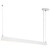 4 ft. LED Linear Up / Down Light Fixture, 3 CCT 3500K-5000K, 6000 Lumens, Adjustable Light Output, Suspension Pendant Mounting