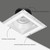 6 in. Trimless Slim Square Recessed Anti-Glare LED Downlight, White, Canless IC Rated, 1800 Lumens, 5 CCT 2700K-5000K
