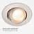 4 in. 5 CCT Adjustable LED Slim Gimbal Downlight, Brushed Nickel Trim, 900 Lumens, Color Selectable 2700K-5000K, 30° Directional Tilt