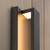 LED Outdoor Wall Light, Linear Black Sconce w/ Vertical Bar, Modern Porch Light, 300 Lumens, 5 CCT 2700K-5000K - 16 in. Height