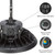 10 in. LED UFO High Bay Light Fixture, Black Hardwired Warehouse Light, 22,500 Lumens, 3 CCT 4000K-5700K, Selectable Wattage 100-150