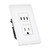 15A USB-C & AC Wall Outlet, 65W Power Delivery GaN QC 4.0, 3 Type-C Vertical Charging Ports, Wall Plate Included