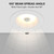 4 in. Retrofit Recessed LED Motion Sensor Downlight, 1000 Lumens, 5 CCT Color Selectable 2700K-5000K