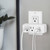2 Outlet Grounded Wall Plug Adapter, USB Type-C / A Charging Ports 3.1A, Outlet Extender Wall Tap (2 Pack)