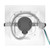 8 in. Recessed Commercial LED Square Downlight, Selectable Color Temperature / Wattage, up to 2550 Lumens