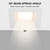 8 in. Recessed Commercial LED Square Downlight, Selectable Color Temperature / Wattage, up to 2550 Lumens